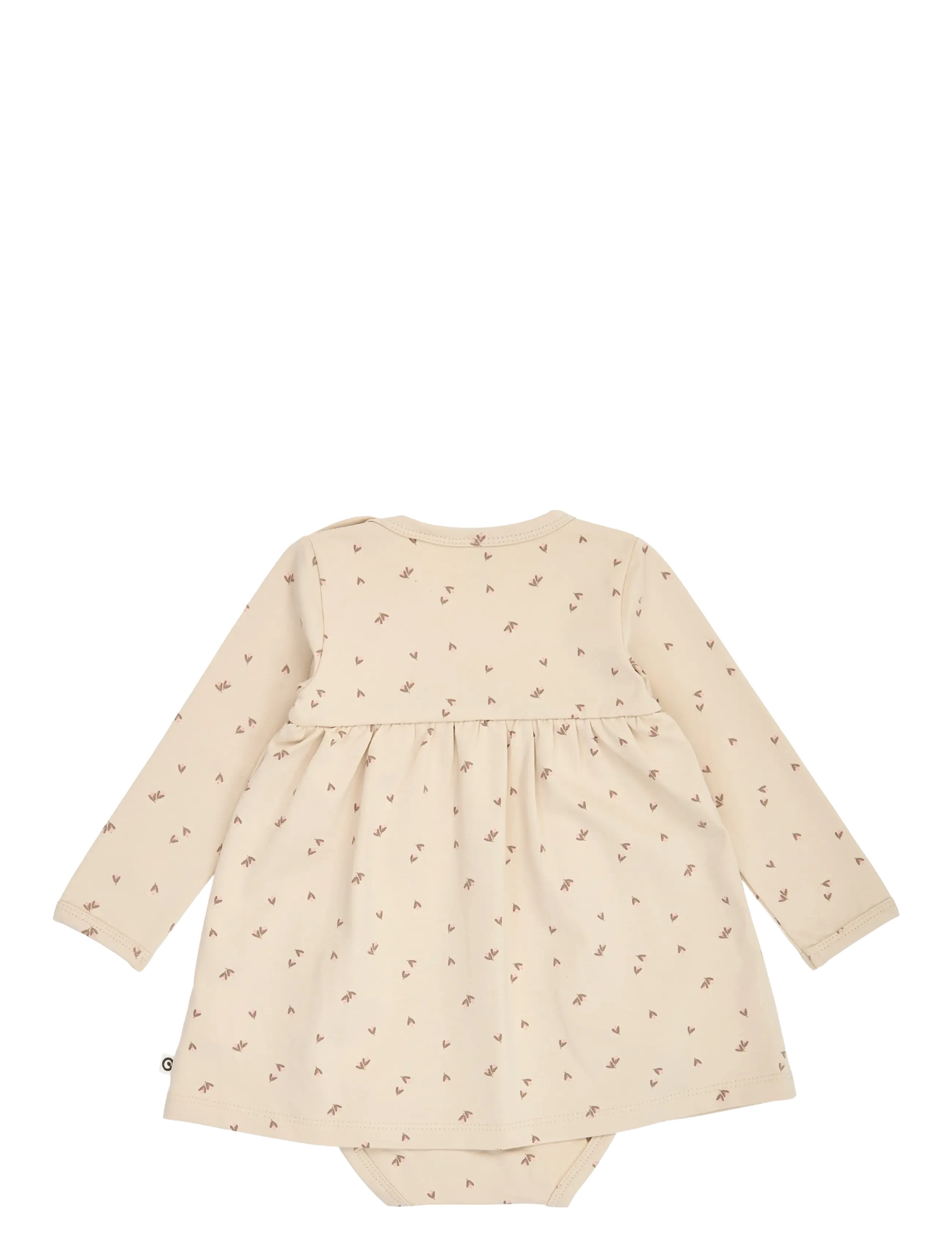 Müsli - Fleur l/s dress body - langärmelige babykleider - oak/ walnut/ blush - 1