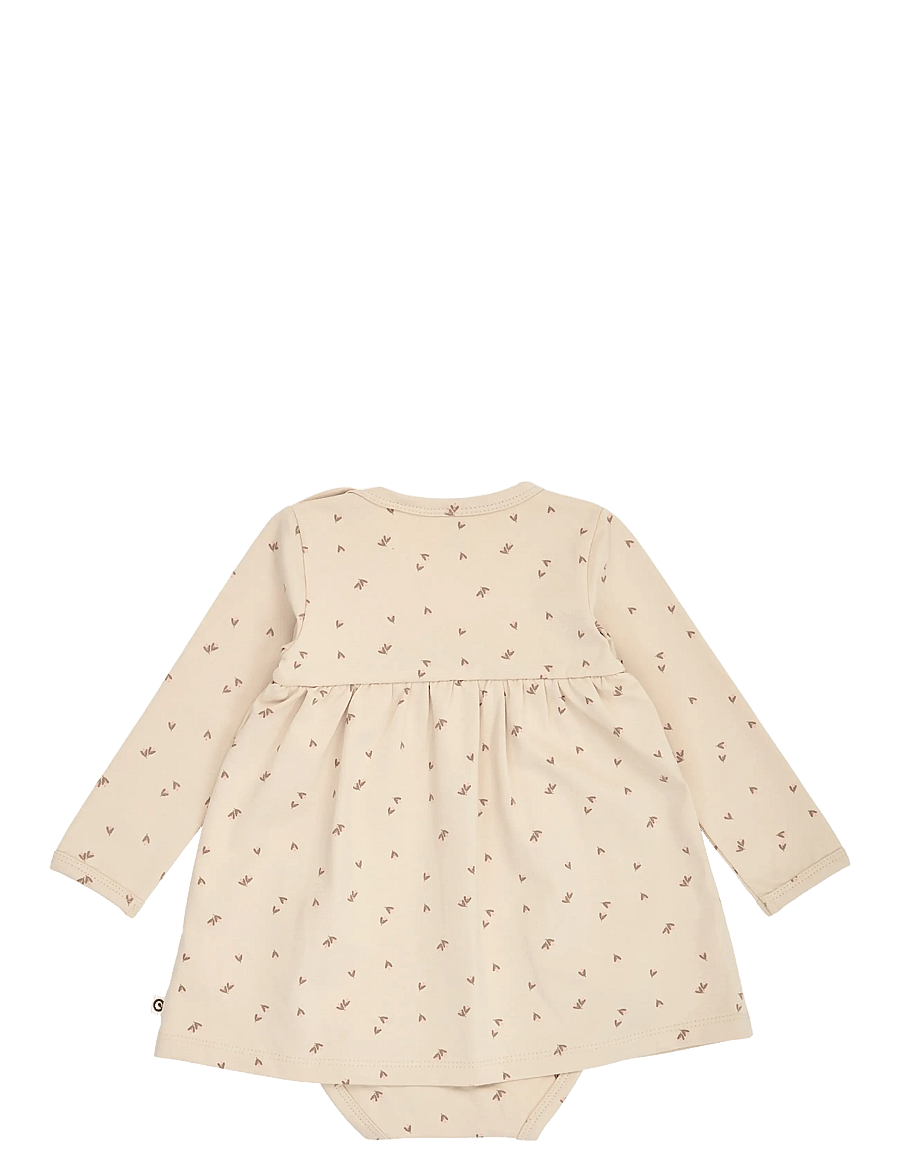 Müsli - Fleur l/s dress body - langärmelige babykleider - oak/ walnut/ blush - 1