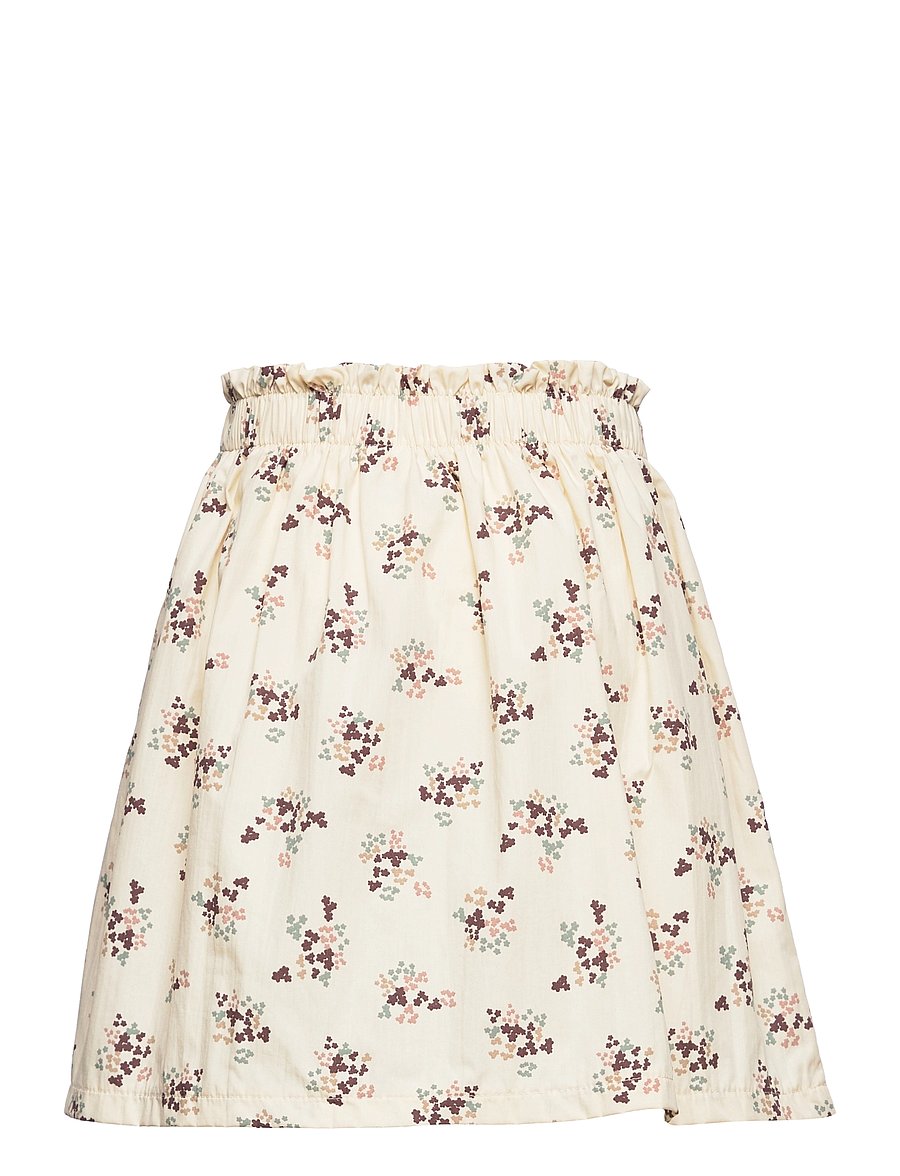 Müsli by Green Cotton - Flora poplin skirt - buttercream - 1