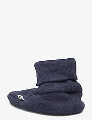 Müsli by Green Cotton - Woolly fleece booties - lowest prices - night blue - 2