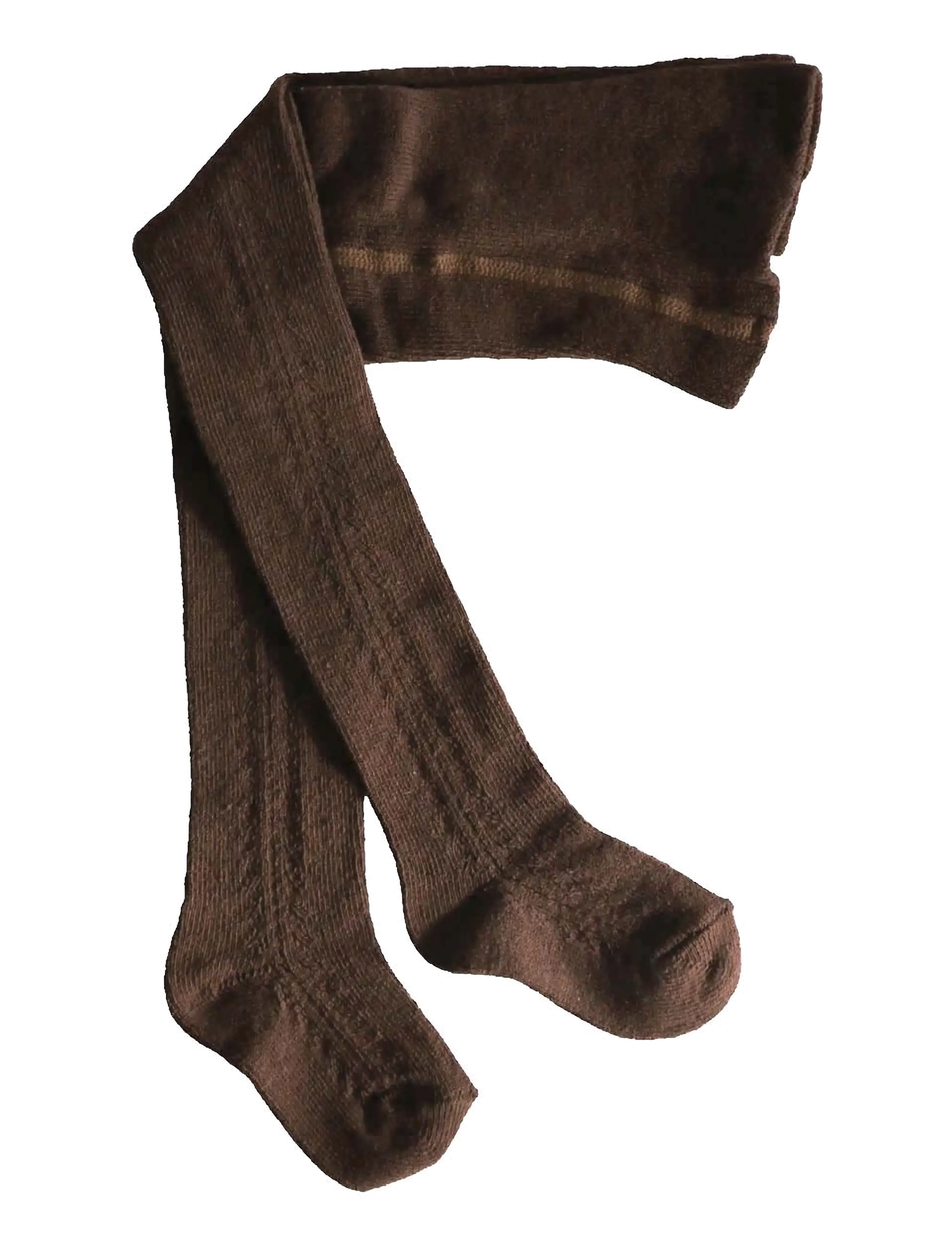 Müsli by Green Cotton Lace stockings baby 2-pack - Strumpor & Tights - BARK/ BALSAM CREAM / brown