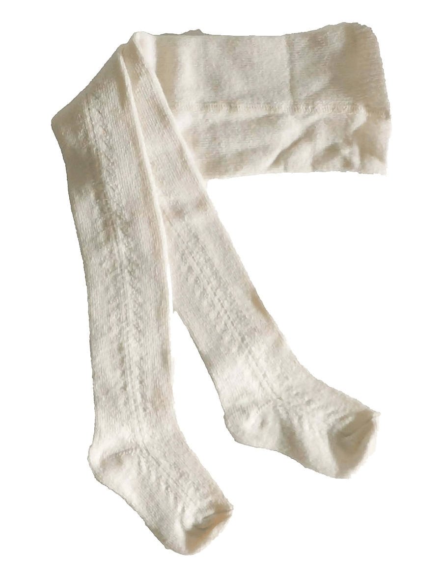 Müsli by Green Cotton - Lace stockings 2-pack - strømpebukser - bark/ balsam cream - 1