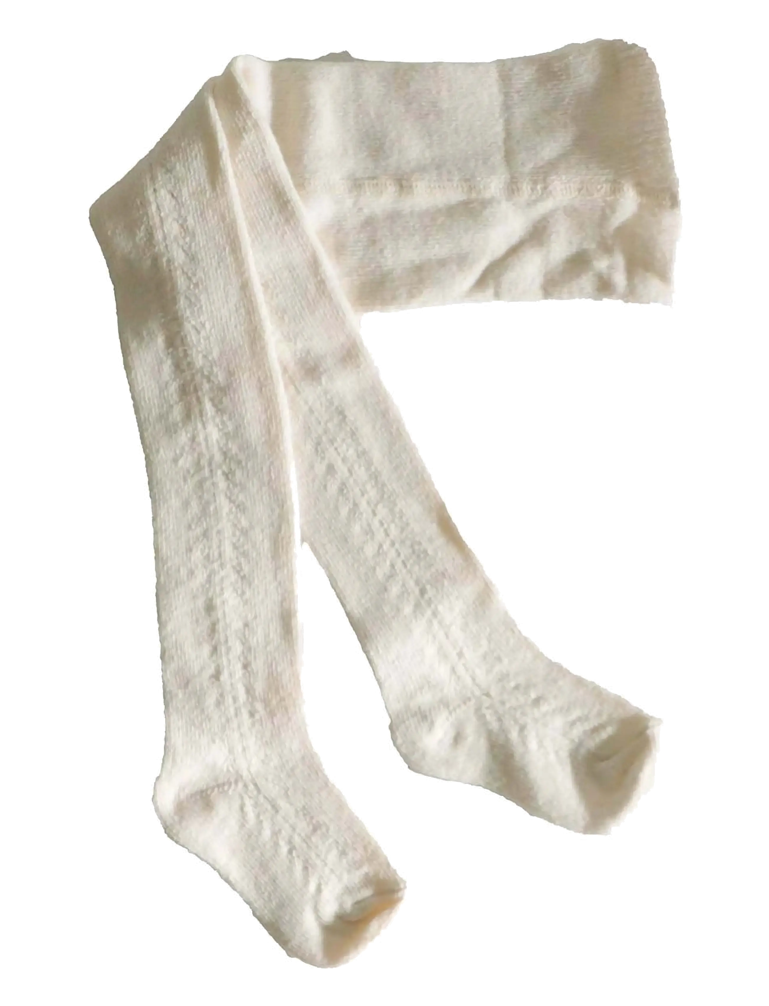 Müsli by Green Cotton Lace stockings - Tøj - BALSAM CREAM / cream