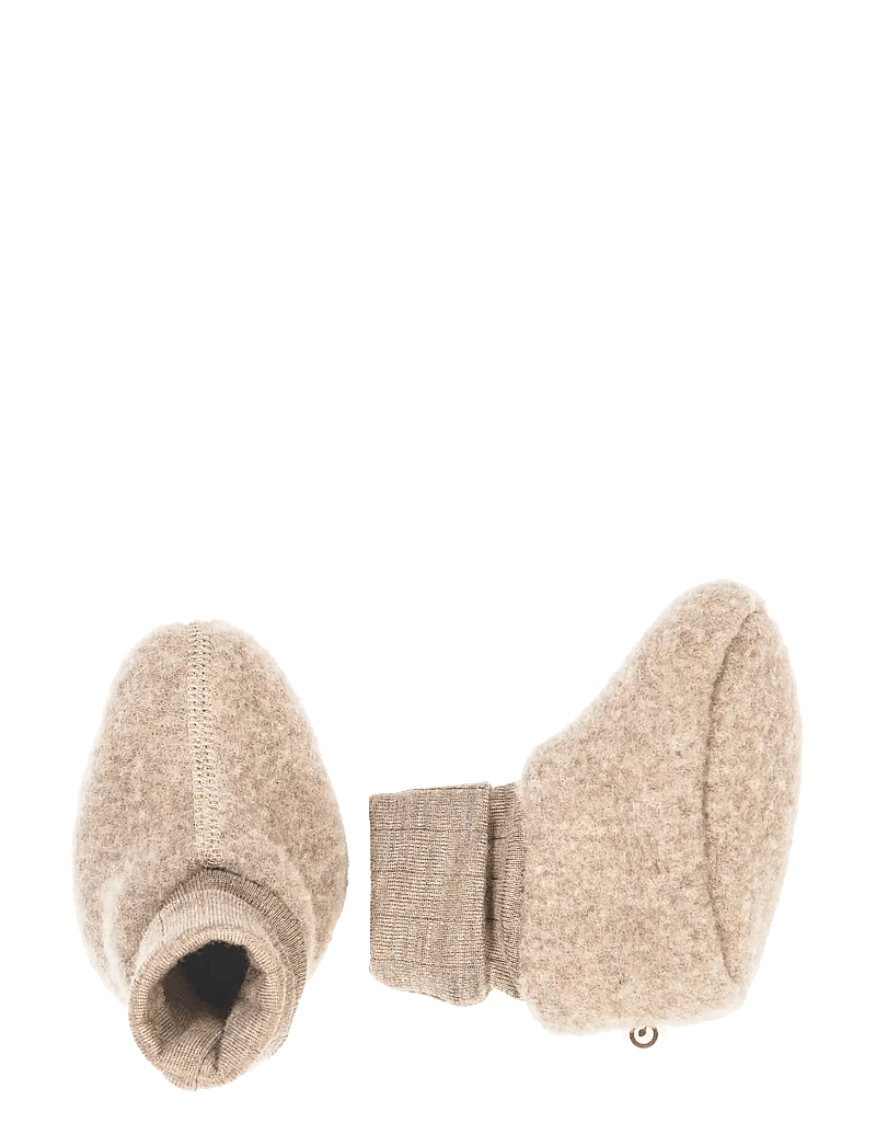 Müsli by Green Cotton - Woolly fleece booties - baby-schuhe - balsam melange - 1