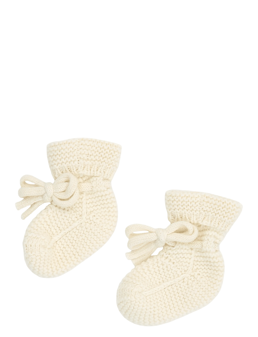 Müsli - Wool knit booties - oat 013040401 - 1