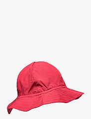 Müsli by Green Cotton - Poplin hat baby - solhat - berry red - 0