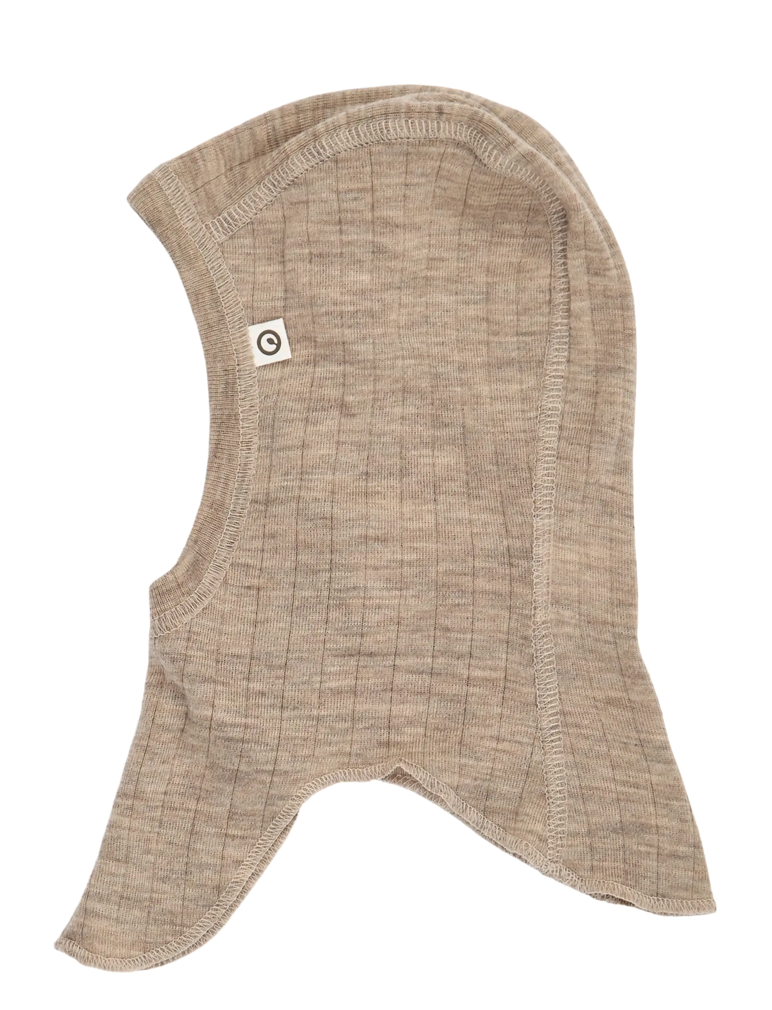 Müsli by Green Cotton Woolly rib balaclava - Accessories - BALSAM MELANGE / beige