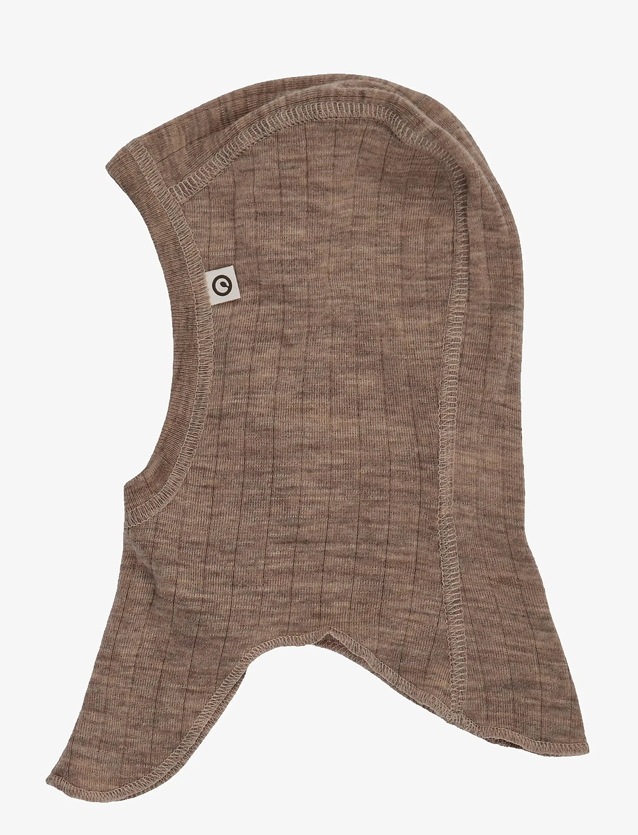 Müsli by Green Cotton - Woolly rib balaclava - winteraccessoires - walnut melange - 0