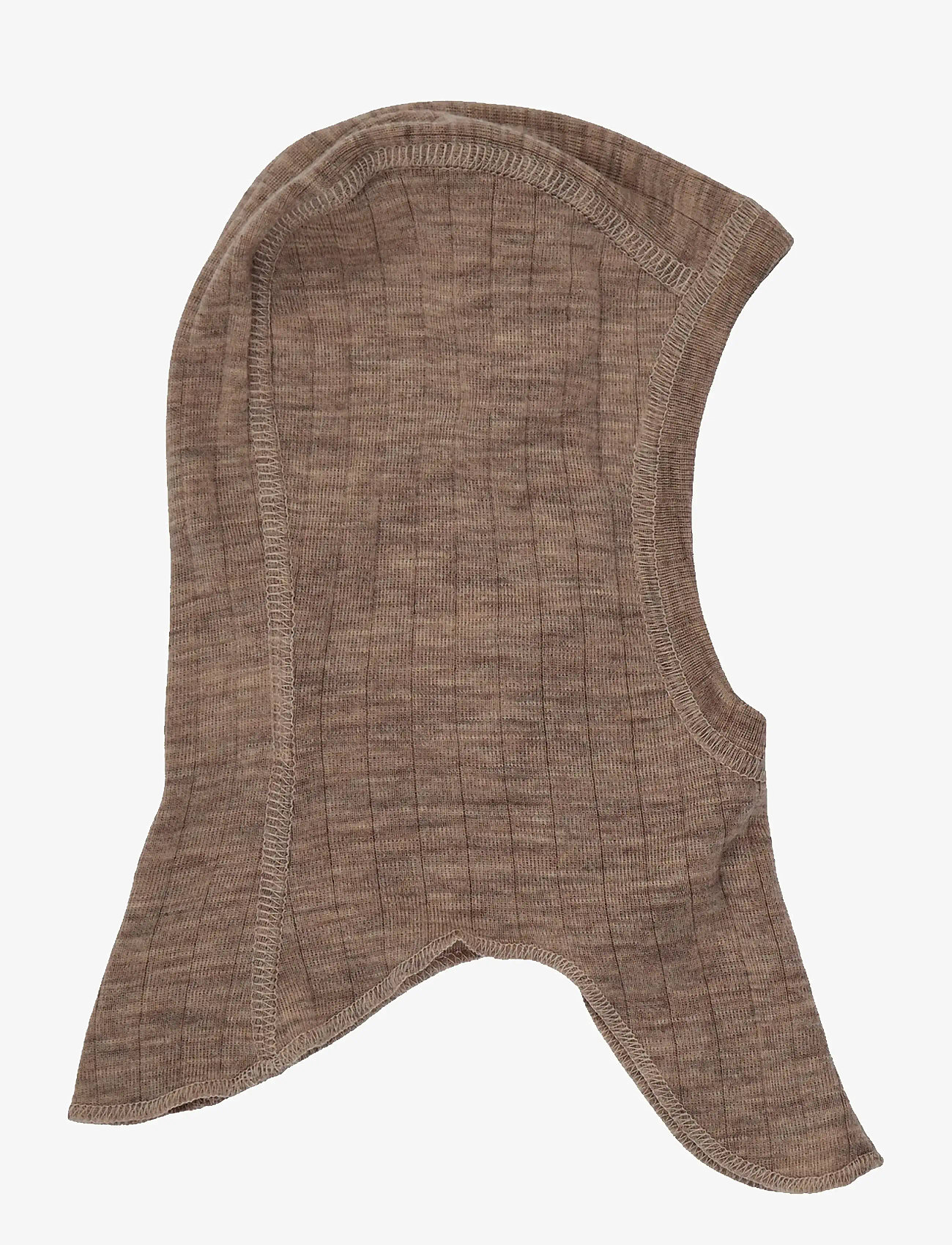 Müsli by Green Cotton - Woolly rib balaclava - winteraccessoires - walnut melange - 1