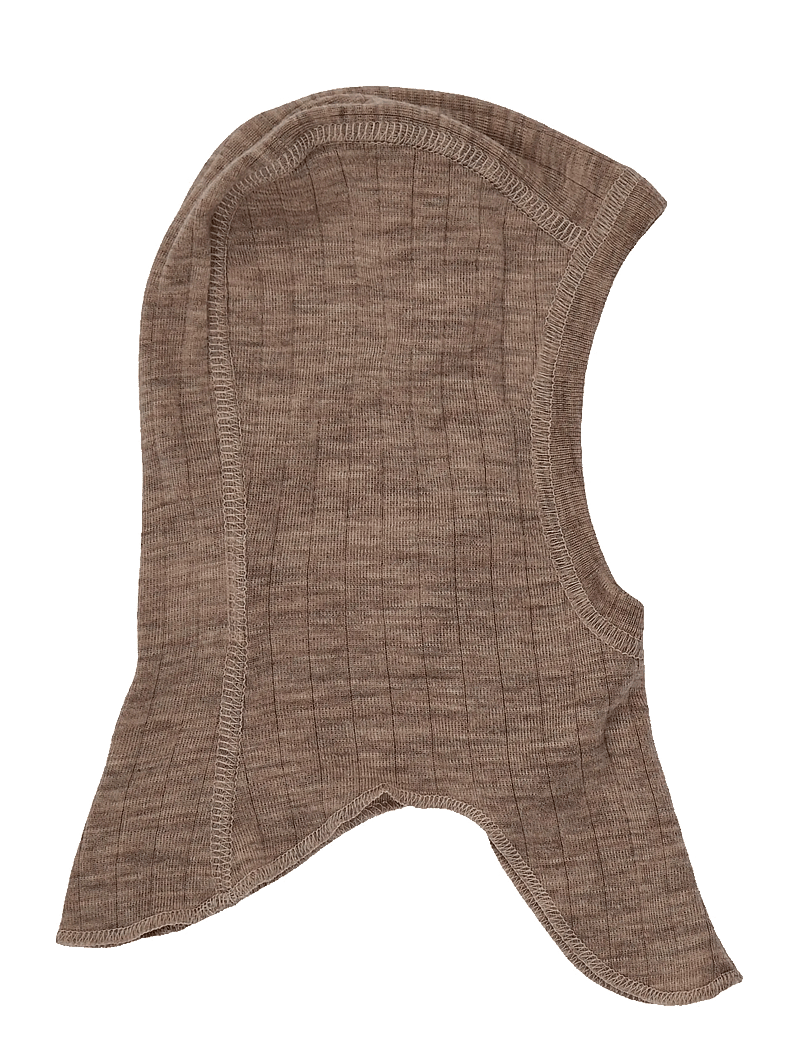 Müsli by Green Cotton - Woolly rib balaclava - winteraccessoires - walnut melange - 1