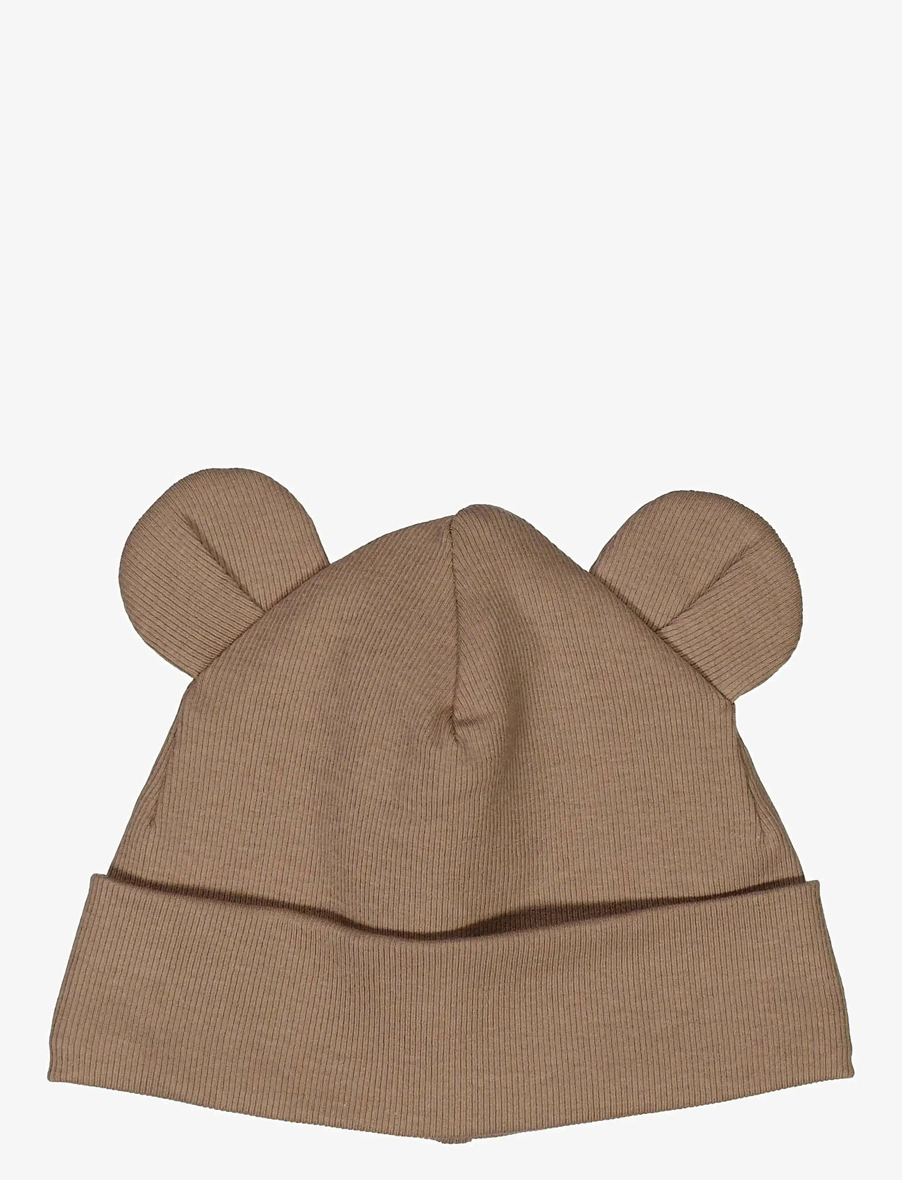 Müsli by Green Cotton - Rib bear beanie - babyhuer - walnut - 2