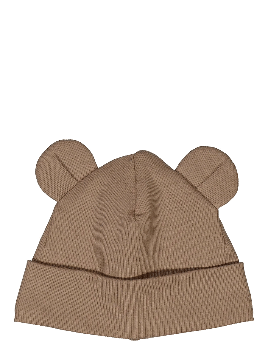 Müsli by Green Cotton - Rib bear beanie - chapeaux pour bébés - walnut - 2