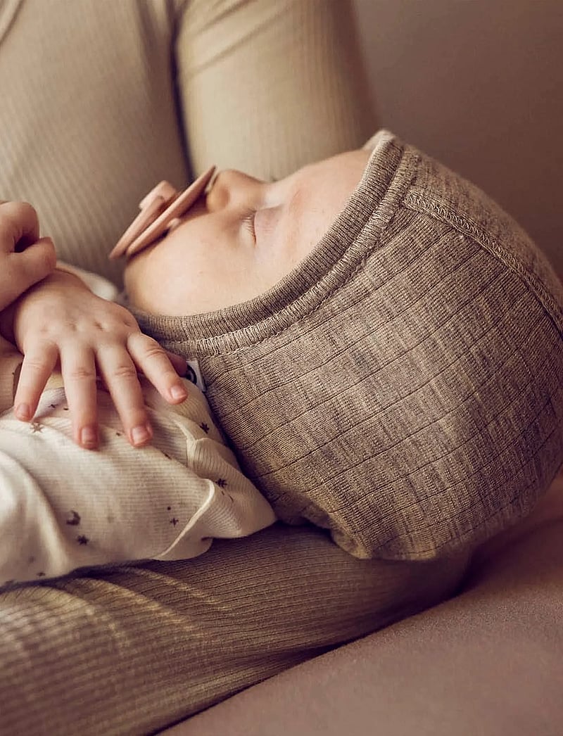 Müsli by Green Cotton - Woolly rib hat - babymützen - balsam melange - 0