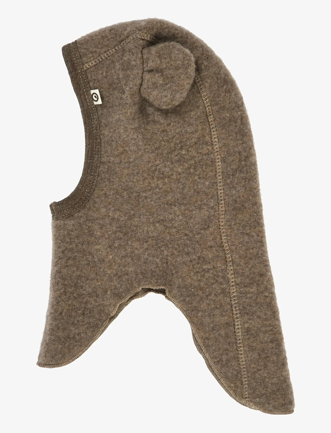 Müsli by Green Cotton - Woolly fleece bear balaclava - talveaksessuaarid - walnut melange - 1