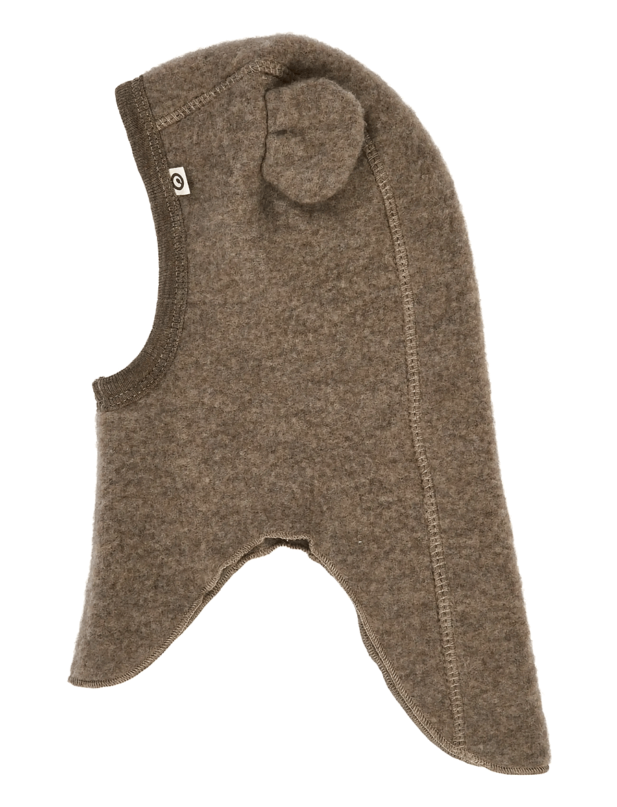 Müsli by Green Cotton - Woolly fleece bear balaclava - accessoires d'hiver - walnut melange - 1