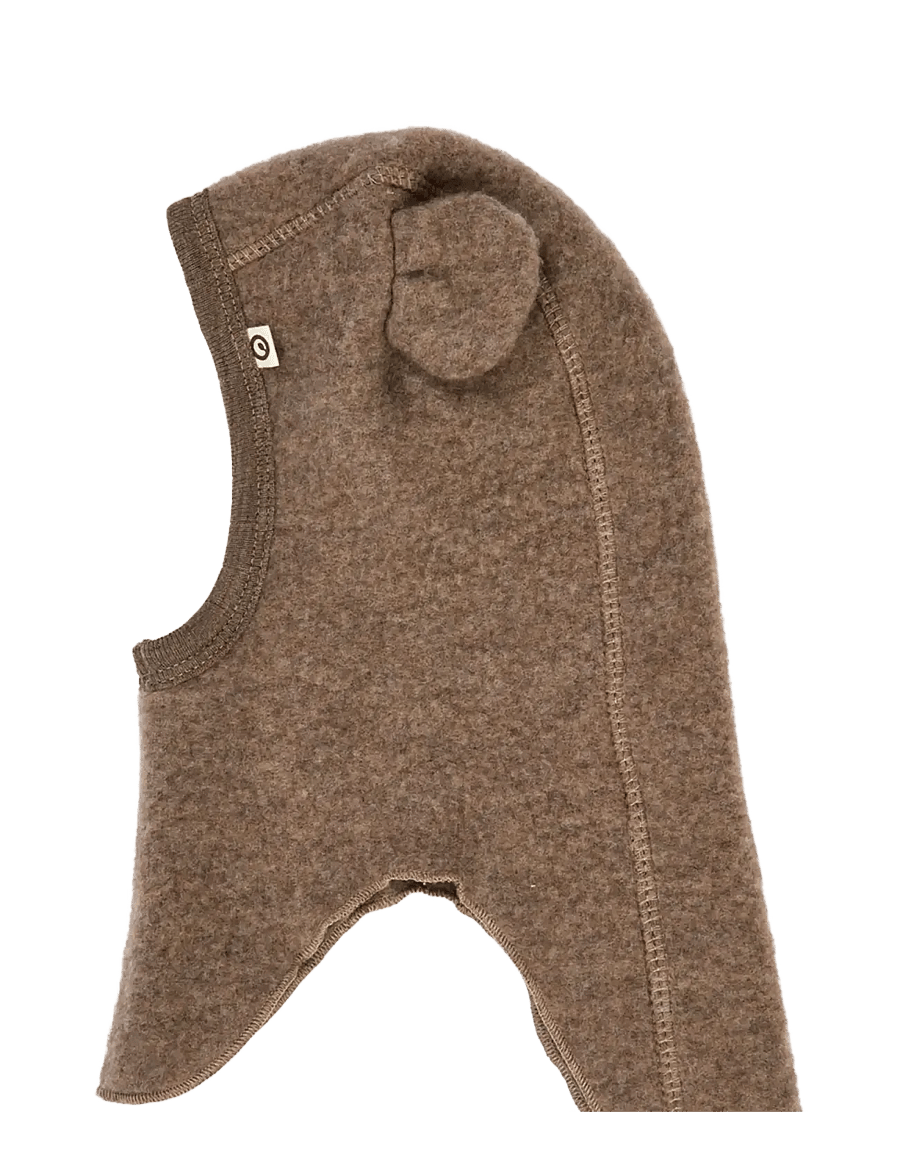 Müsli by Green Cotton - Woolly fleece bear balaclava - accessoires d'hiver - walnut melange - 2