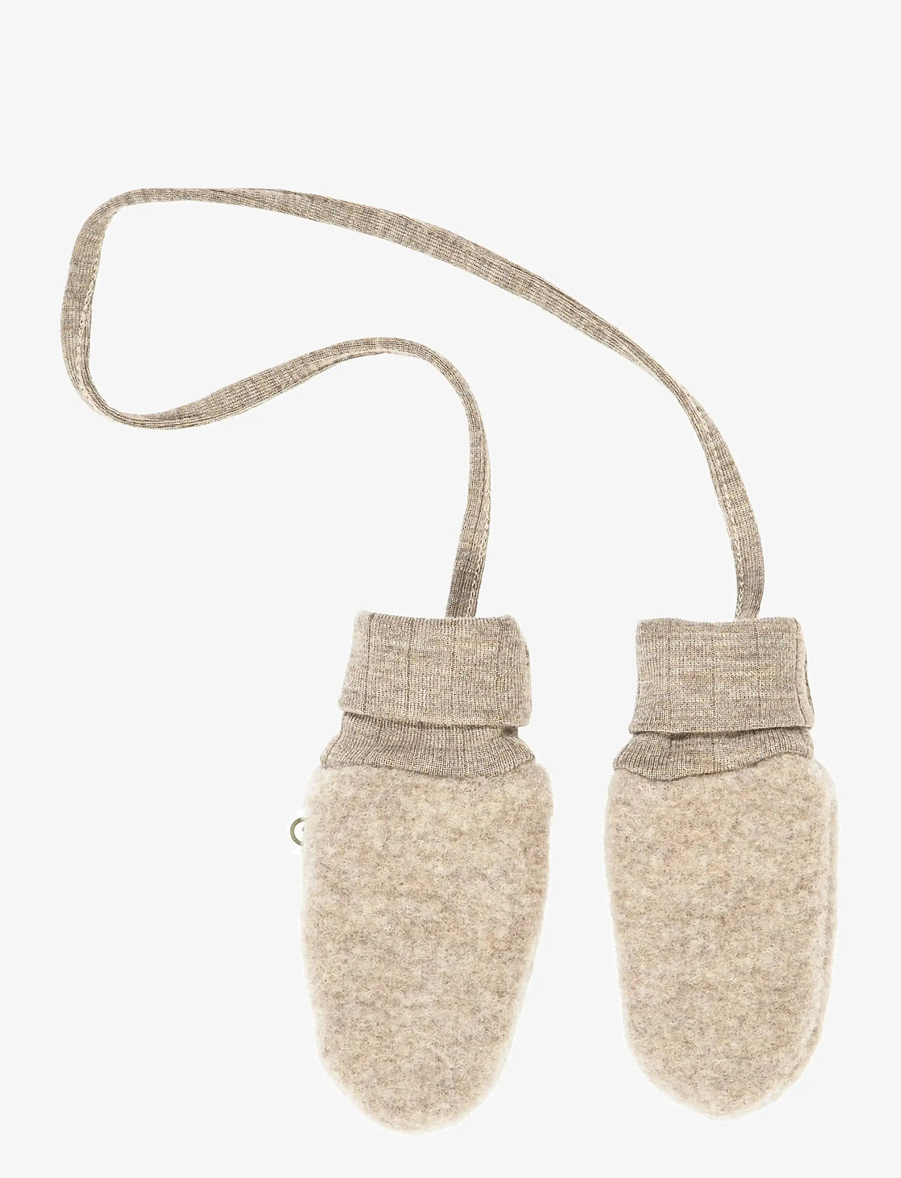 Müsli by Green Cotton - Woolly fleece mittens - handsker - balsam melange - 0