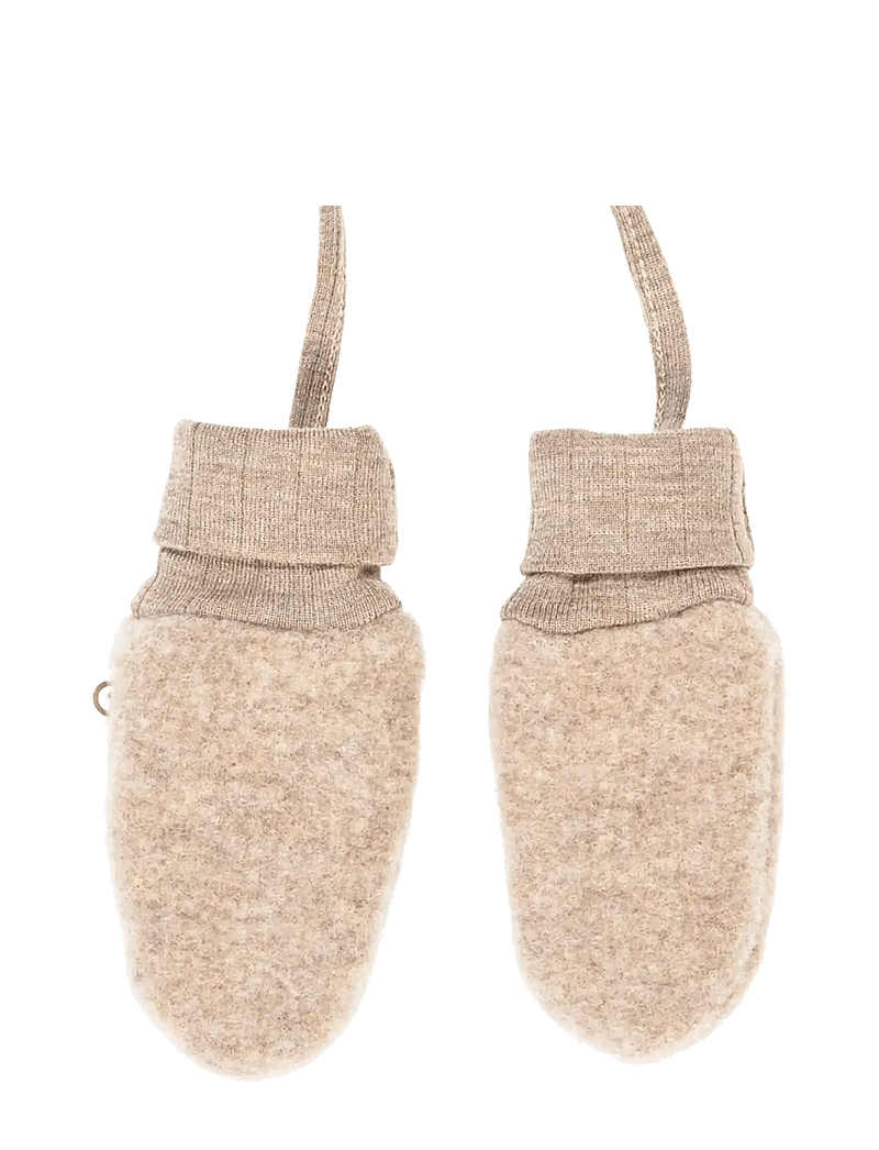 Müsli by Green Cotton - Woolly fleece mittens - handsker - balsam melange - 1