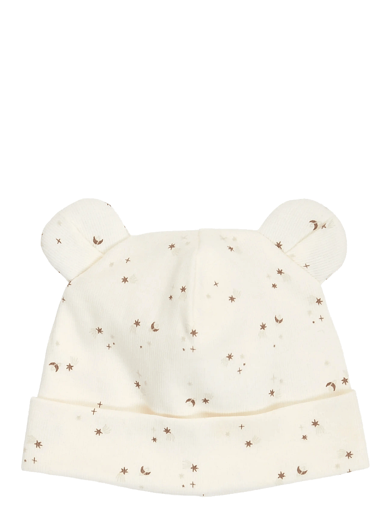 Müsli by Green Cotton - Sparkle bear beanie - beebimütsid - balsam cream/ walnut/ oat - 1