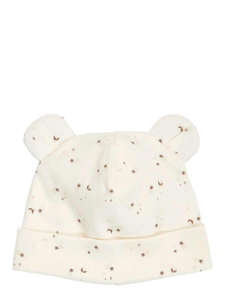 Müsli by Green Cotton - Sparkle bear beanie - babymützen - balsam cream/ walnut/ oat - 1