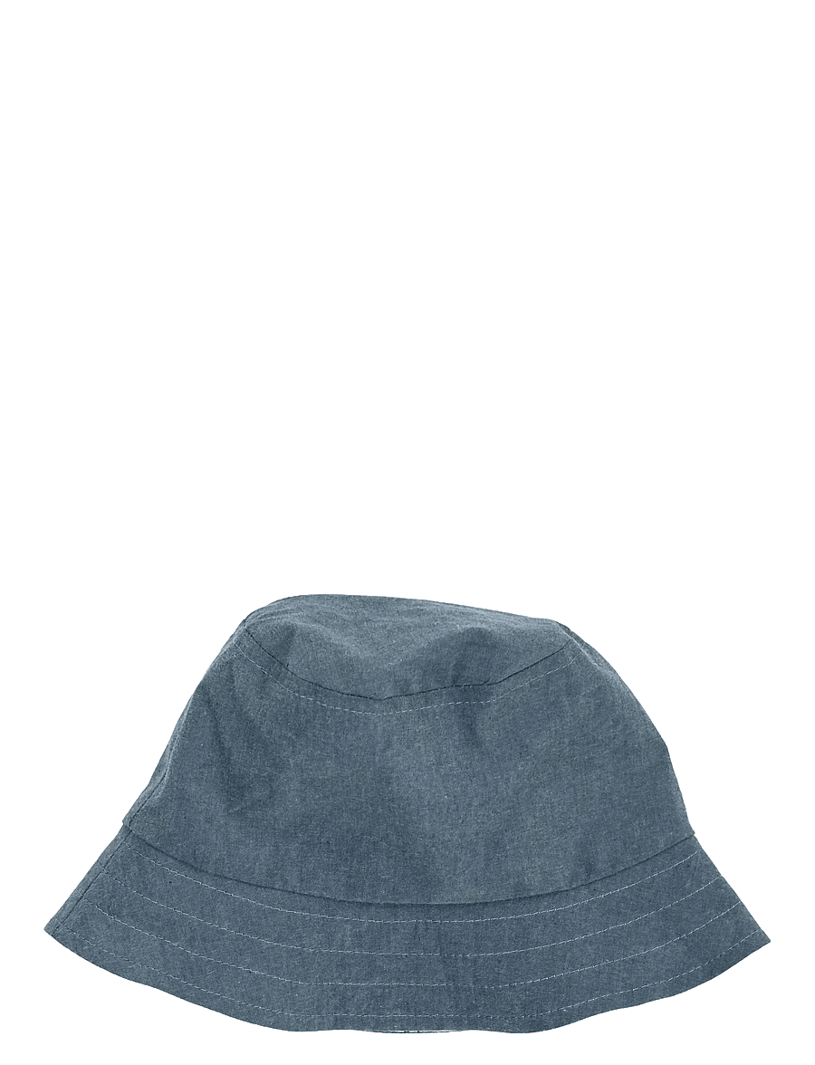 Müsli by Green Cotton - Sea reversible bucket hat baby - winteraccessoires - chambray - 1
