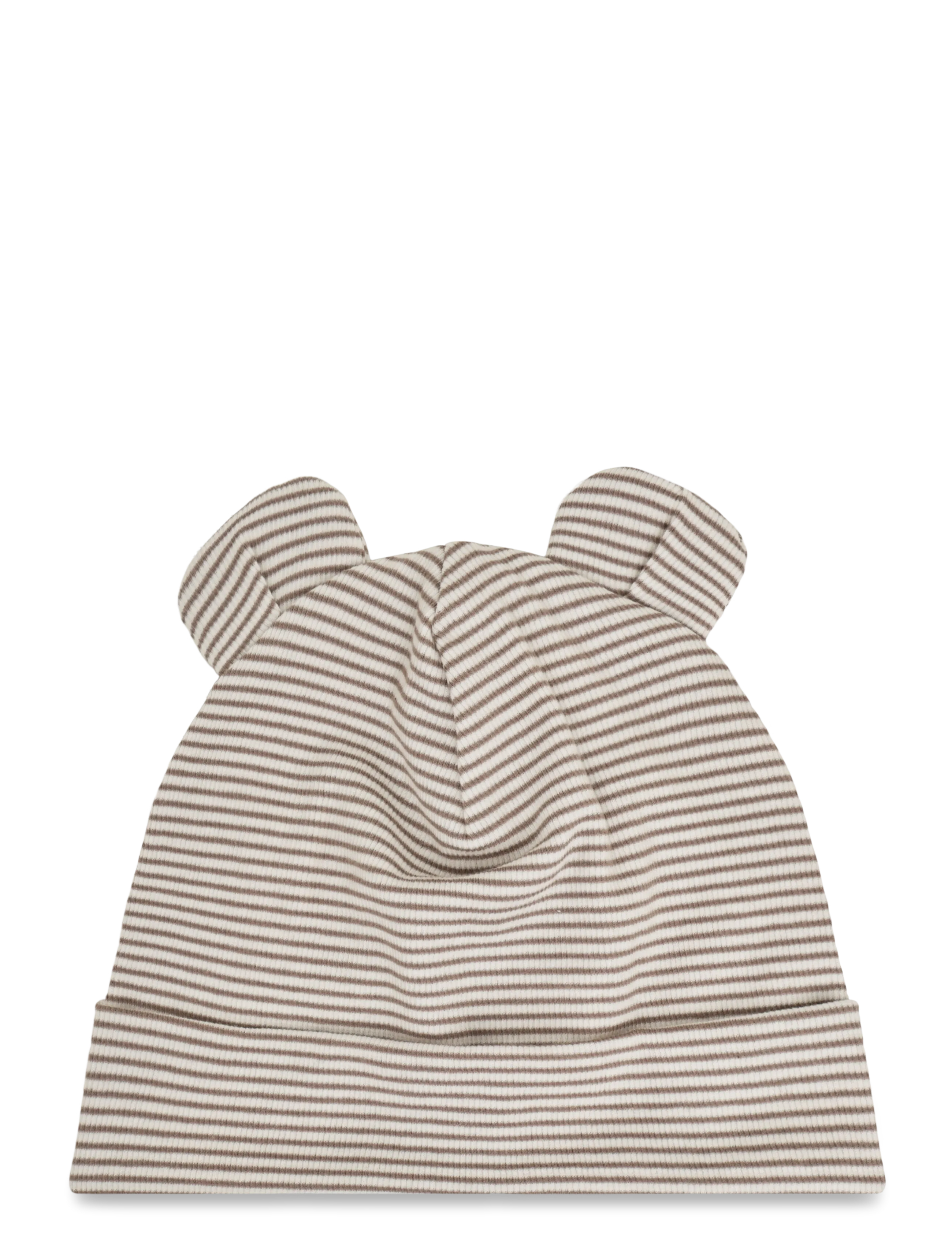 Müsli Mini stripe rib bear beanie - Beanies - BALSAM CREAM/ WALNUT/ OAT 690000320 / cream