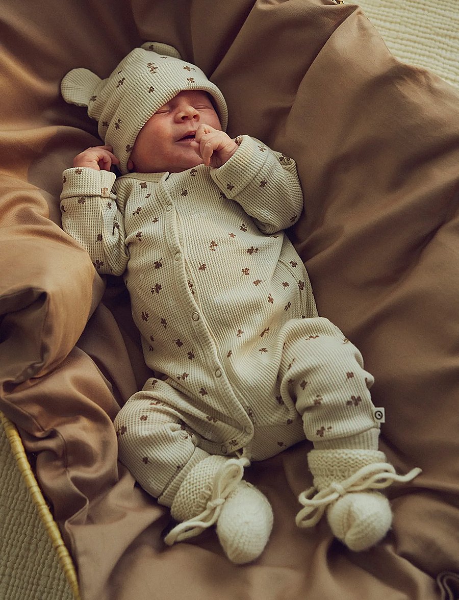 Müsli - Clover bear beanie - oat/ balsam cream/ walnut 690000344 - 0