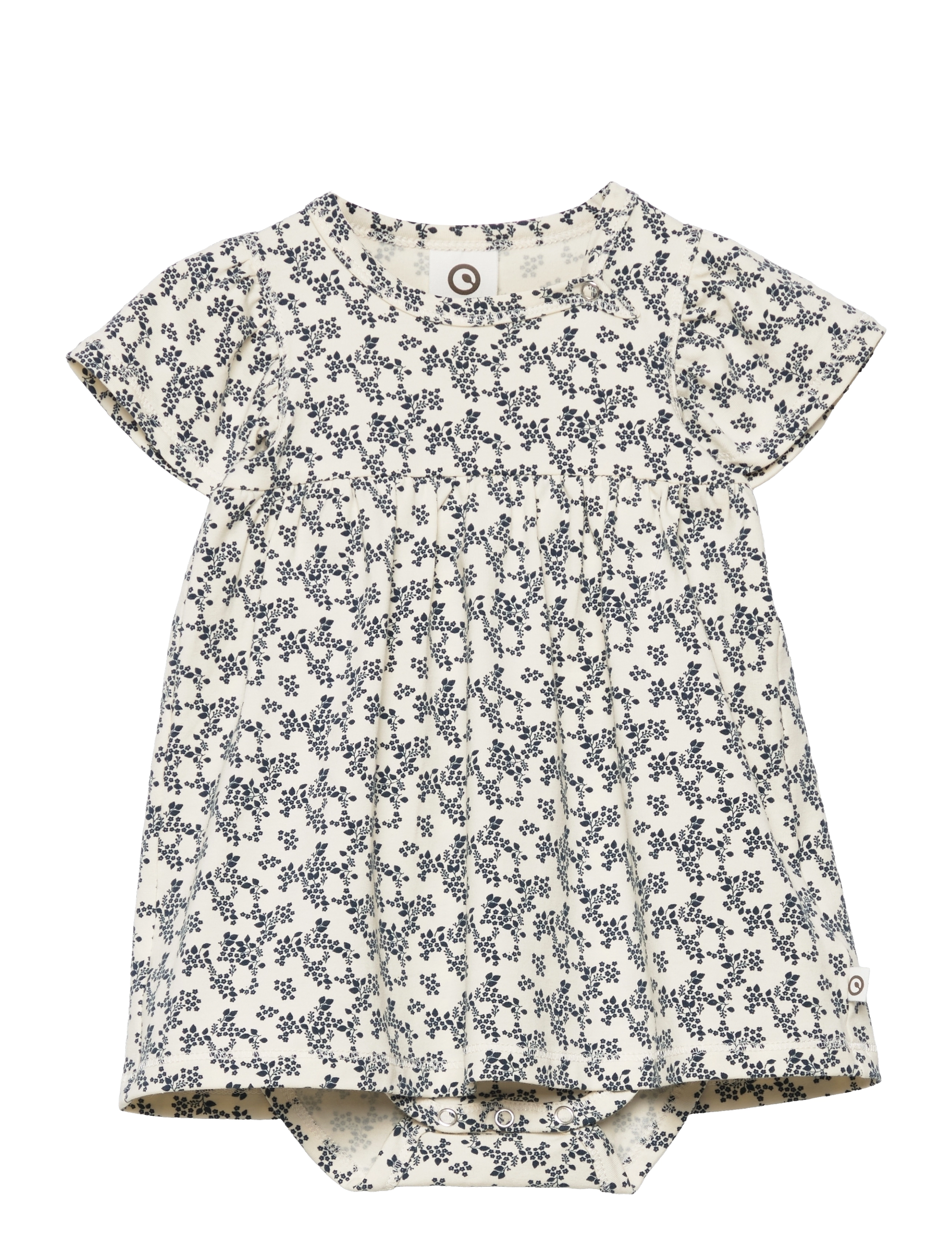 Müsli by Green Cotton - Meadow s/s dress body - midnight - 0