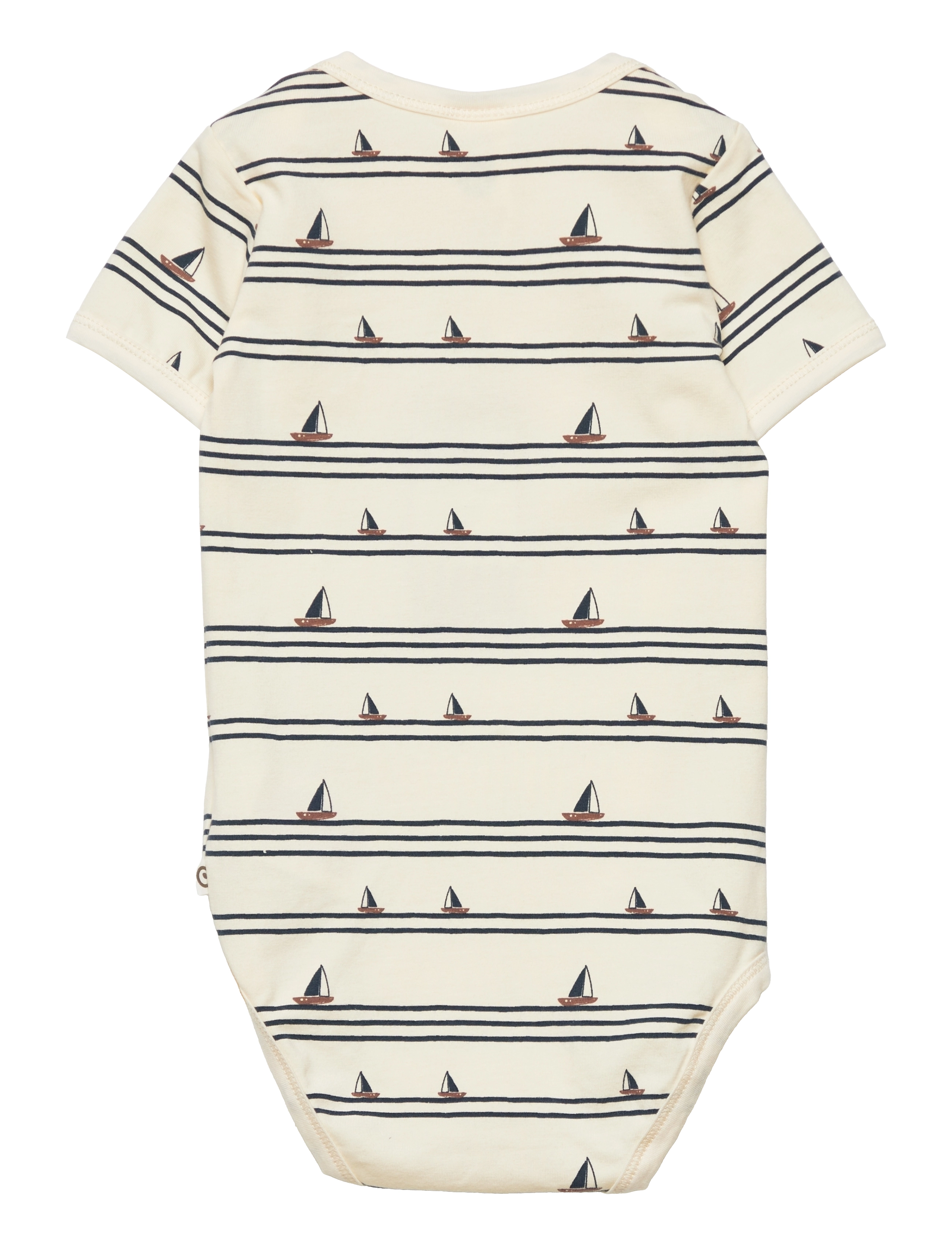 Müsli by Green Cotton - Boat s/s body - buttercream - 1