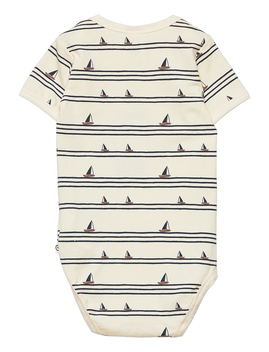 Müsli by Green Cotton - Boat s/s body - buttercream - 1