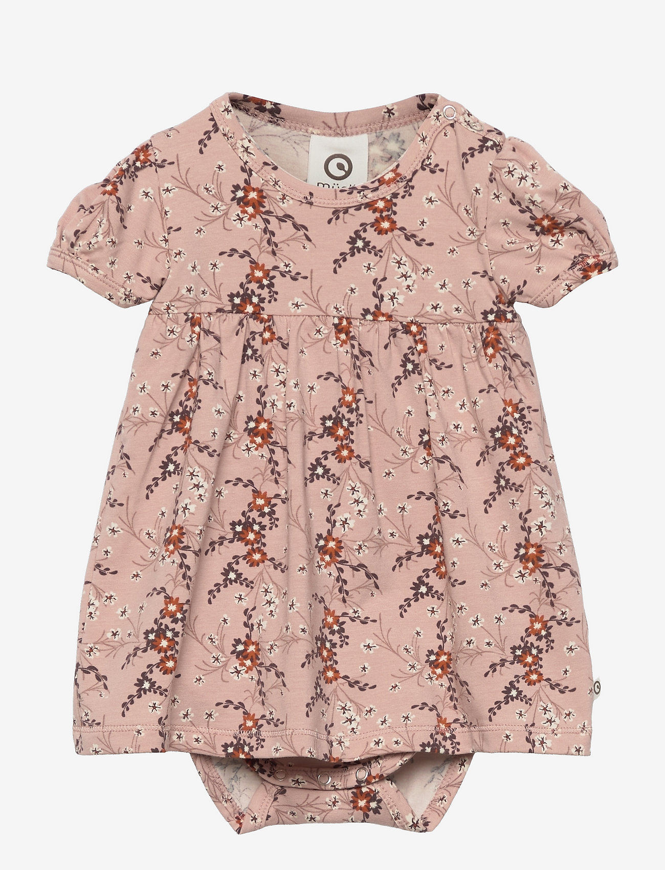 Müsli by Green Cotton - Geranium s/s dress body - rose sugar - 0