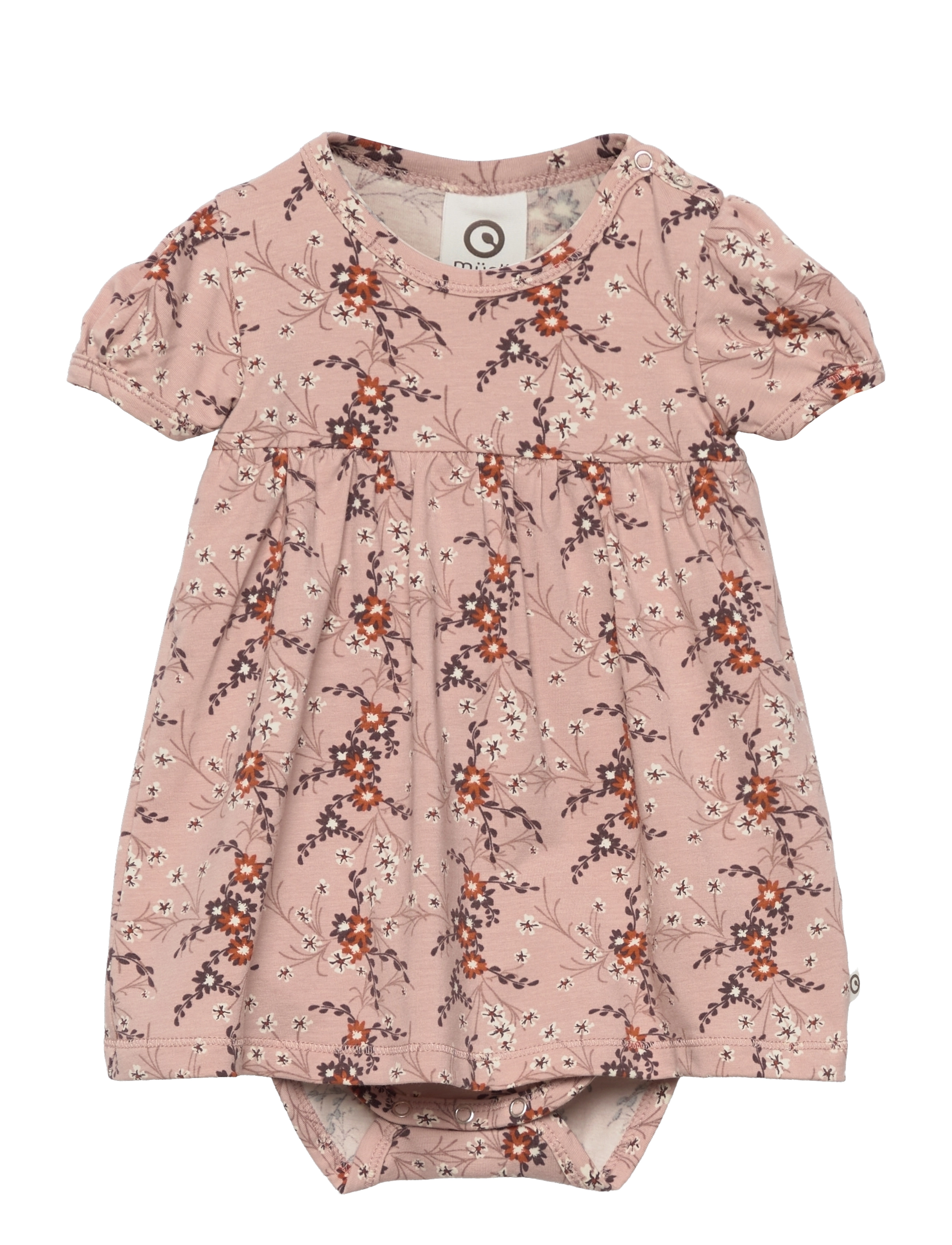 Müsli by Green Cotton - Geranium s/s dress body - rose sugar - 0