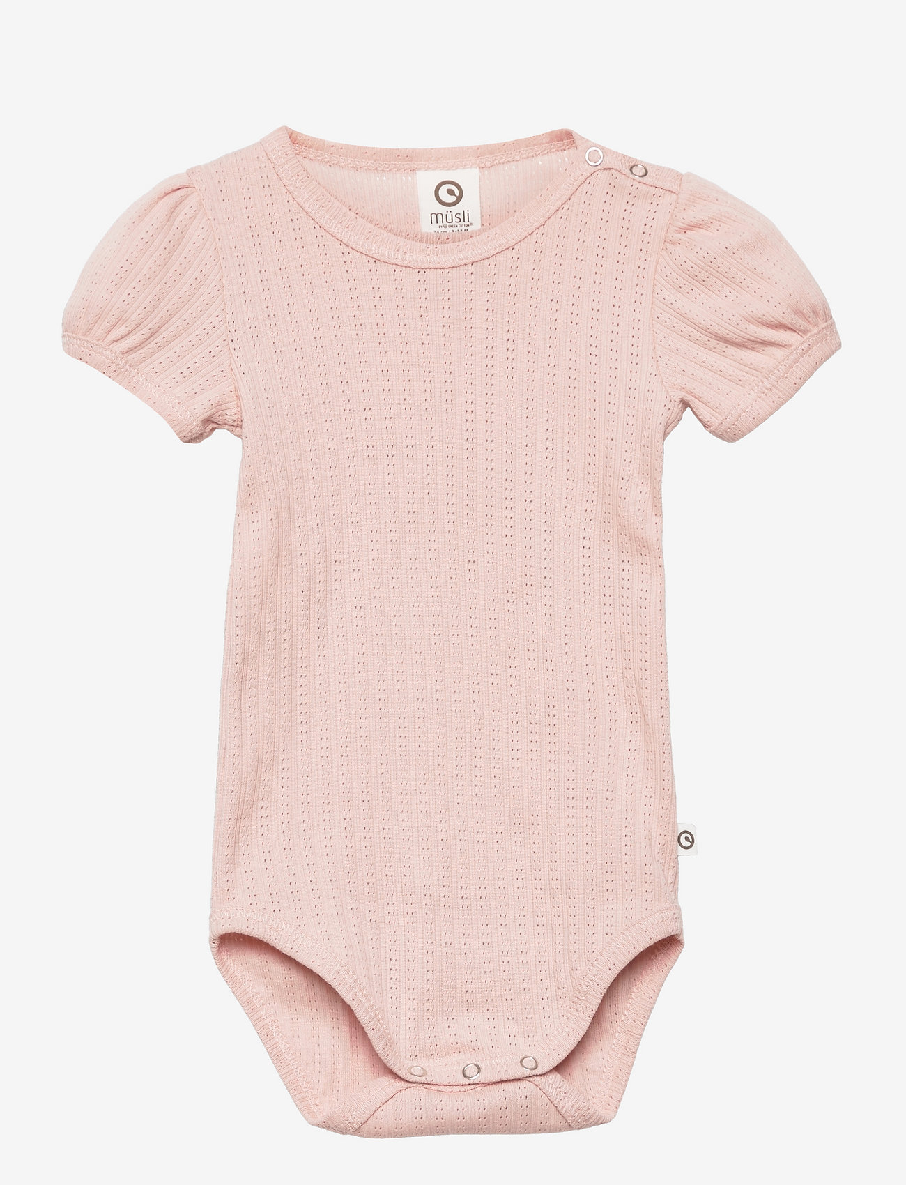 Müsli by Green Cotton - Pointel s/s body - rose sugar - 0