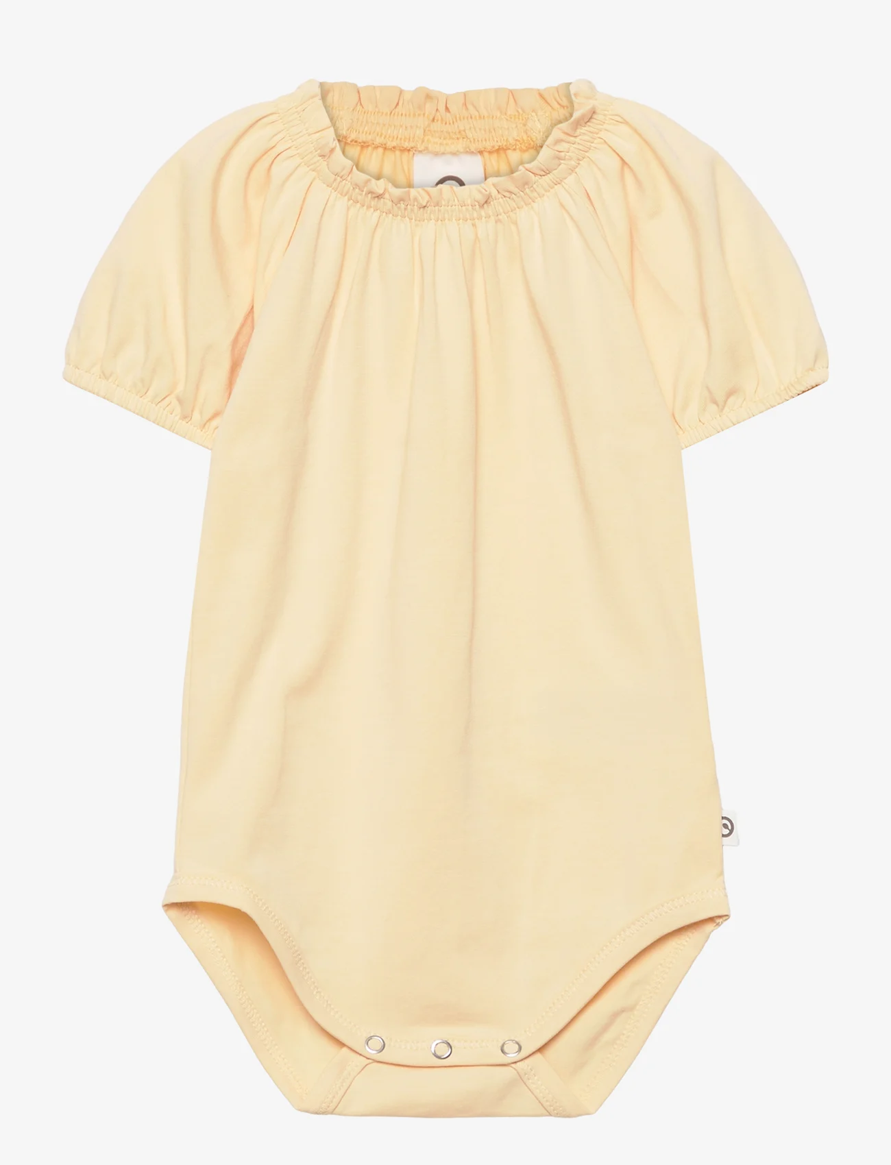 Müsli by Green Cotton - Cozy me bell s/s body - calm yellow - 0