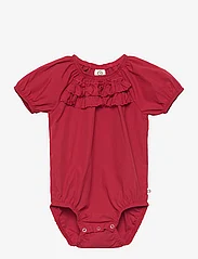 Müsli by Green Cotton - Poplin bell s/s body - short-sleeved - berry red - 0