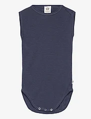 Müsli by Green Cotton - Woolly sleeveless body - najniższe ceny - night blue - 0