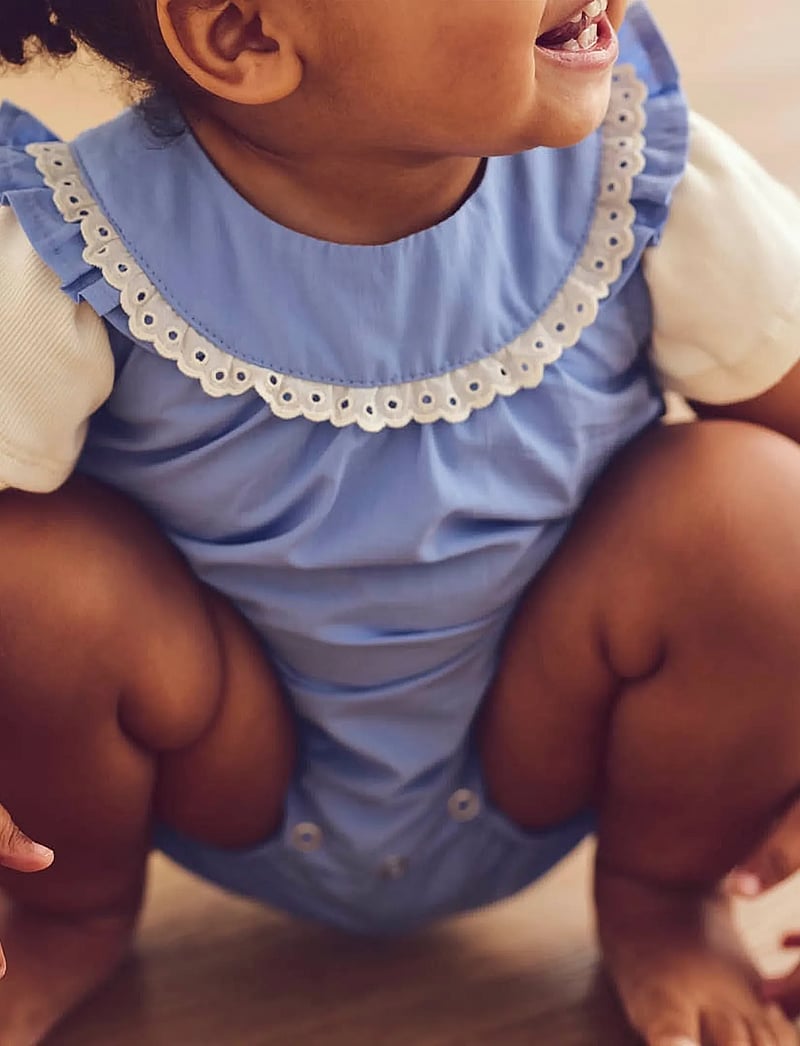 Müsli by Green Cotton - Poplin wide fit s/s body - bodyer uden ærmer - shell blue - 3