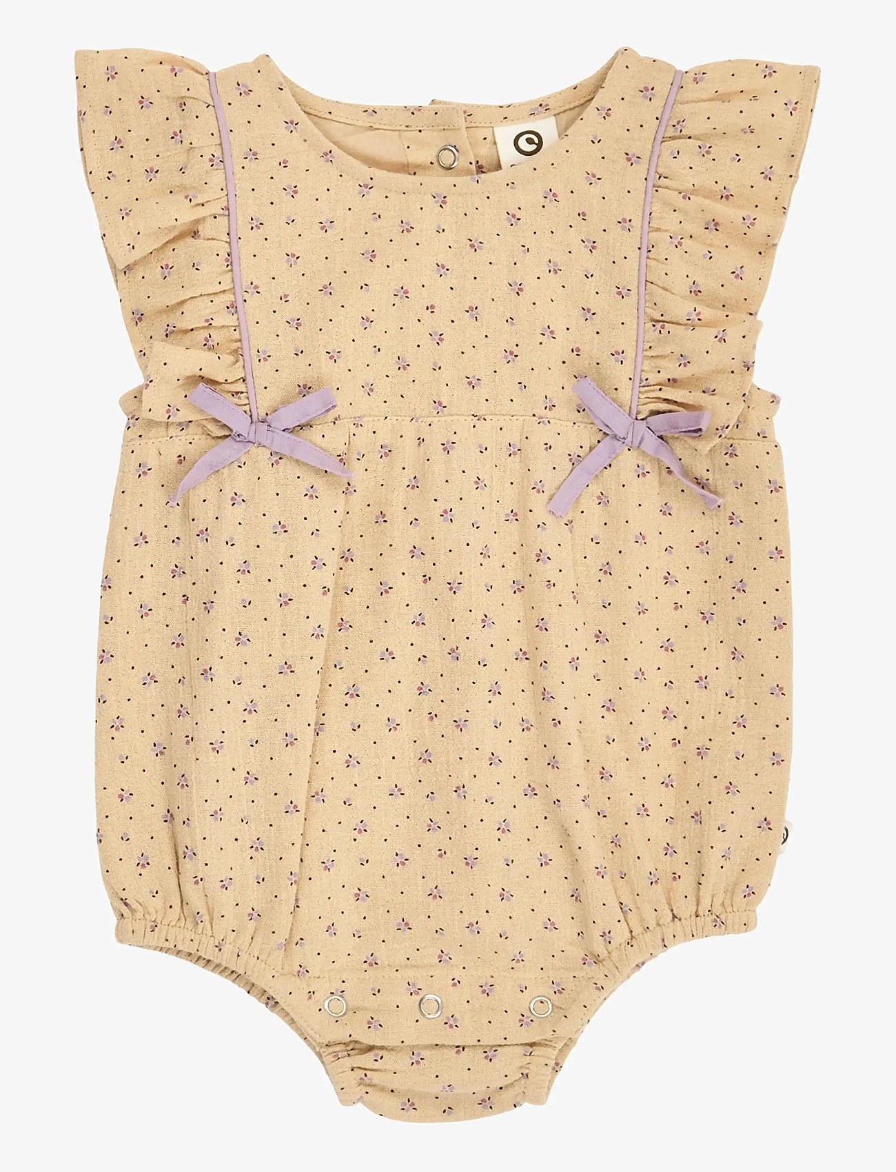 Müsli by Green Cotton - Tulip frill s/s body - short-sleeved - safari/ bloom/ dream - 0