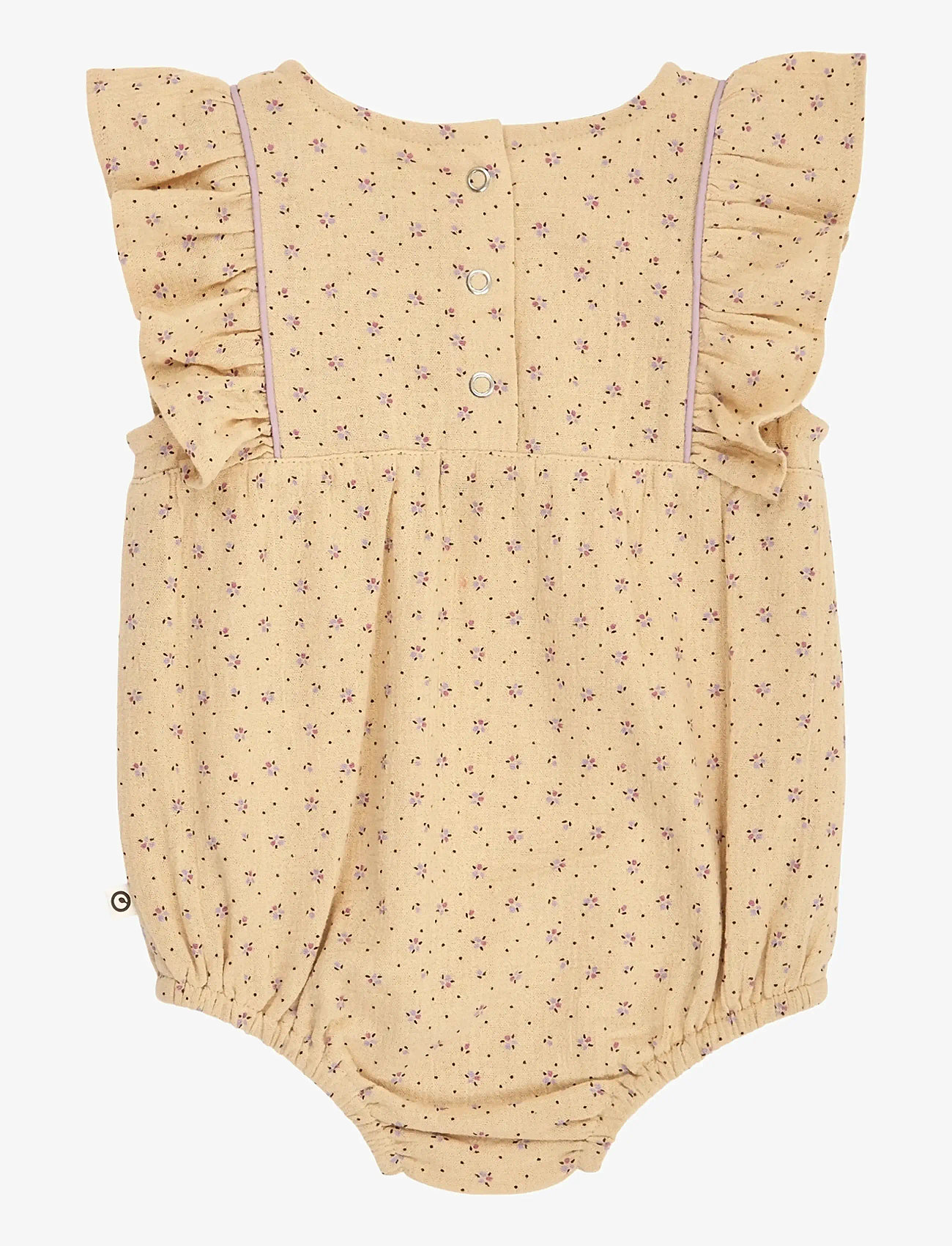 Müsli by Green Cotton - Tulip frill s/s body - short-sleeved - safari/ bloom/ dream - 1