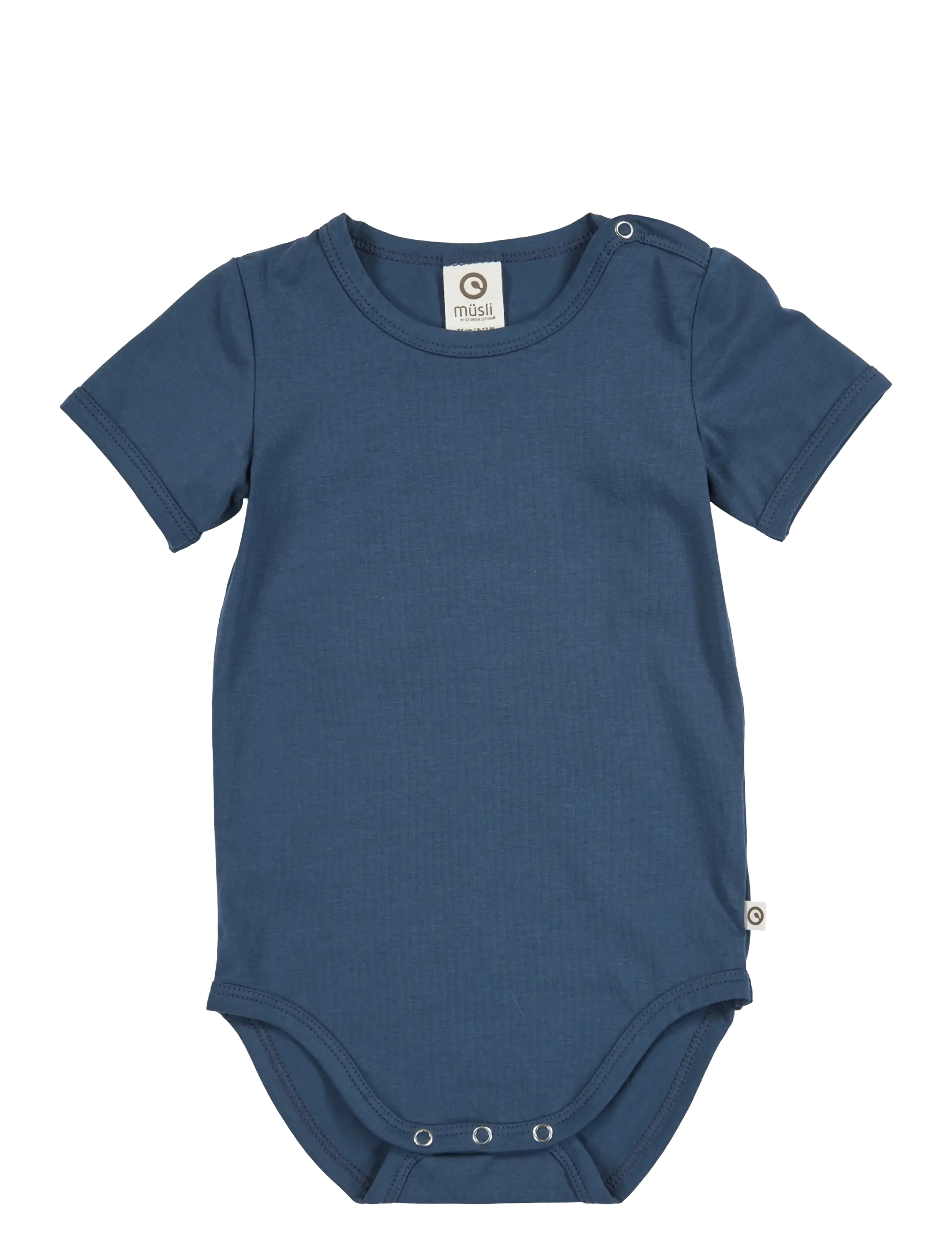Müsli by Green Cotton Cozy me s/s body - 4 for 3 - NAVY / blue