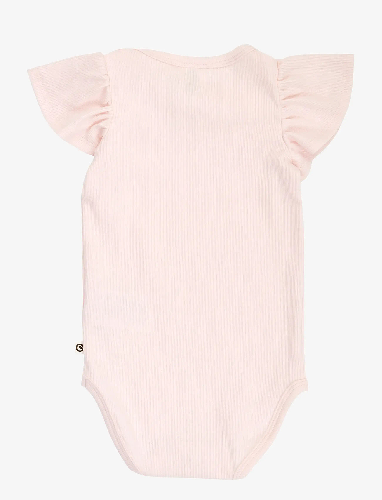 Müsli by Green Cotton - Cozy me rib frill s/s body - short-sleeved bodies - primrose - 1