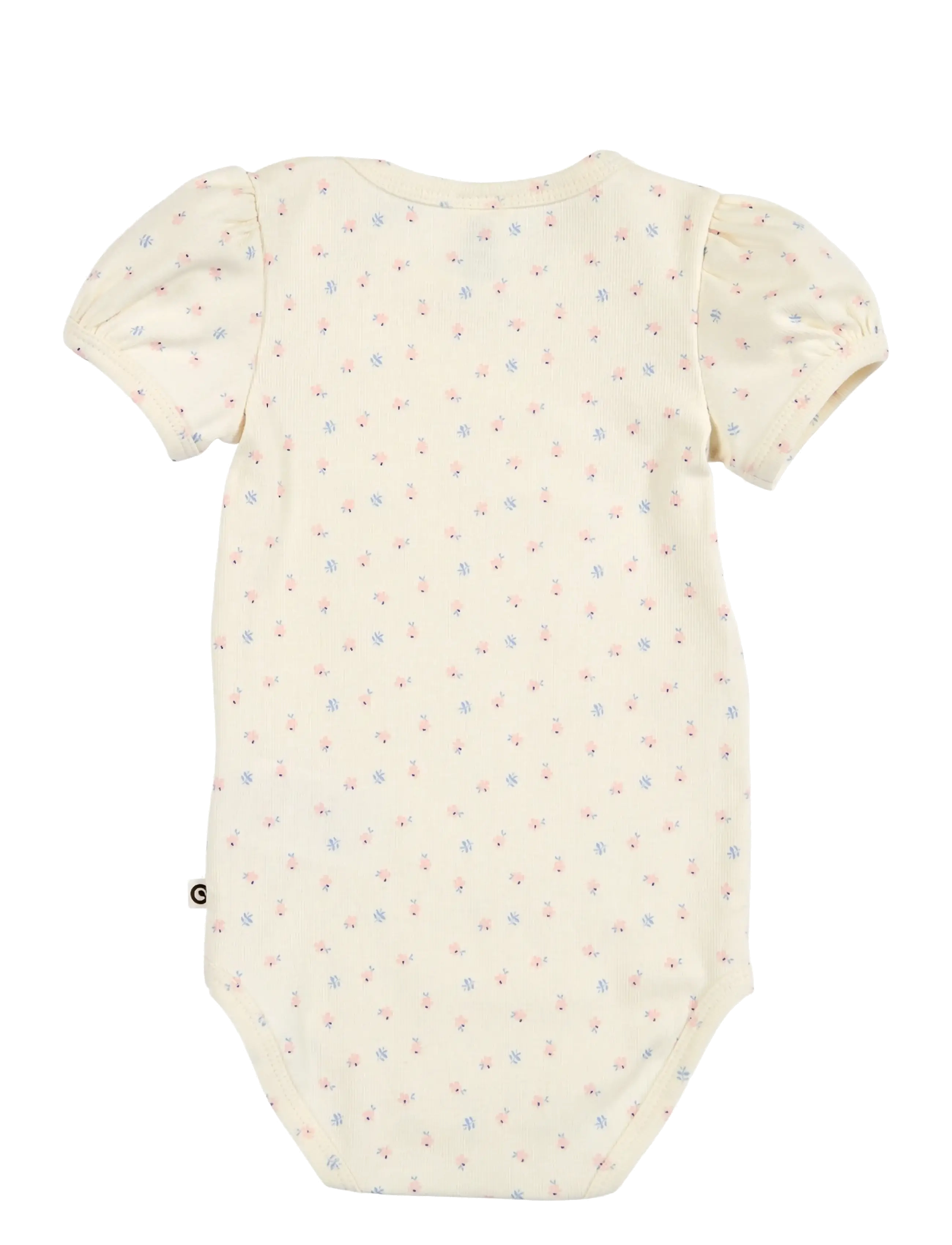 Müsli by Green Cotton - Spring puff s/s body - kortærmede bodyer - tofu/ nectar/ shell blue - 1