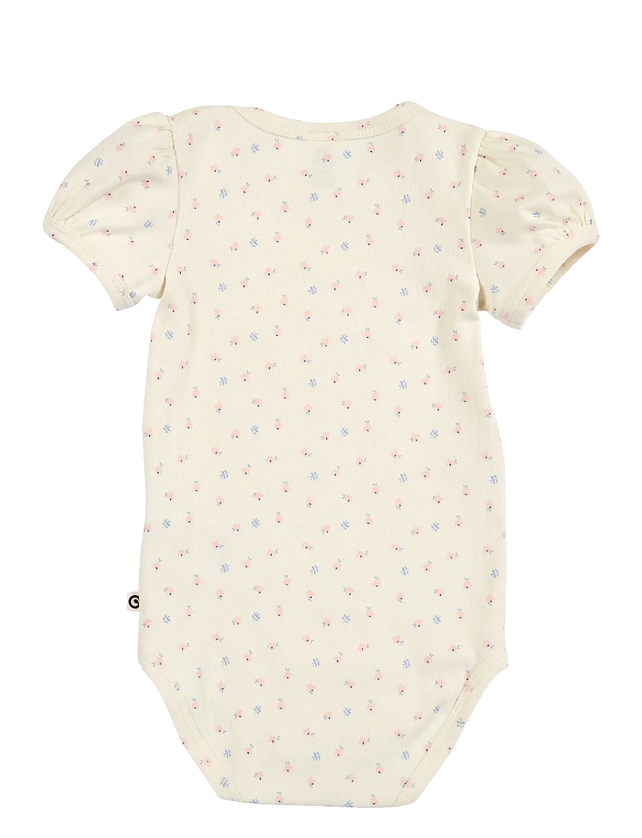 Müsli by Green Cotton - Spring puff s/s body - kortærmede bodyer - tofu/ nectar/ shell blue - 1