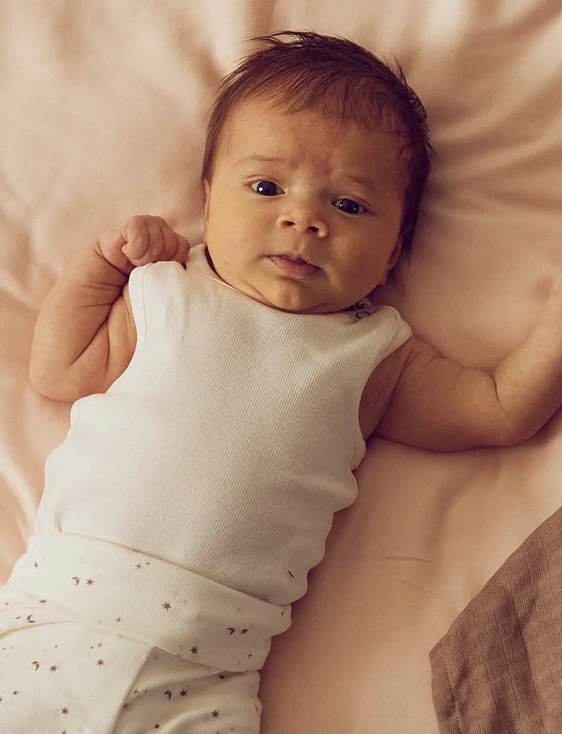 Müsli by Green Cotton - Rib sleeveless body - bodyer uden ærmer - balsam cream - 0