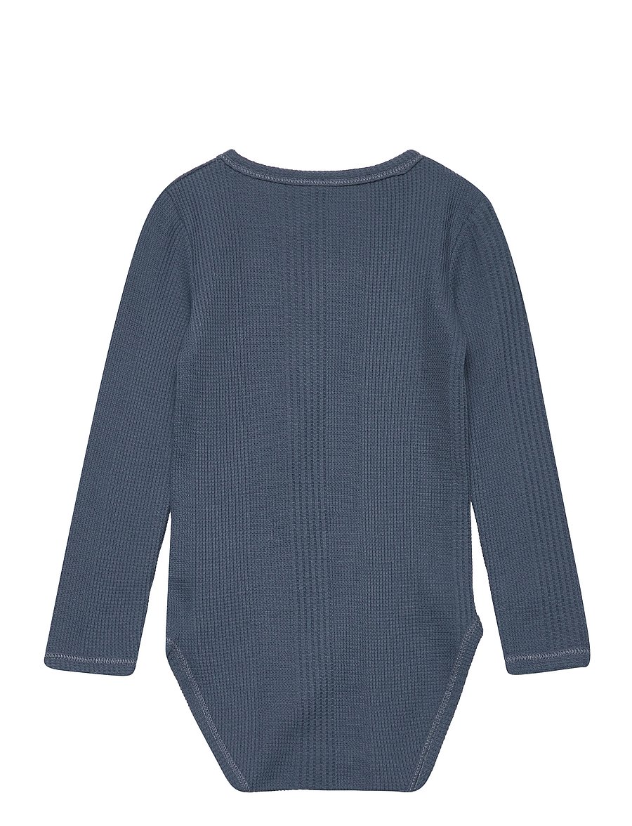 Müsli by Green Cotton - Waffle rib body - midnight - 1