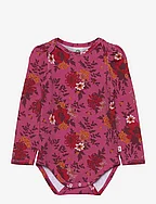 Bloomy l/s body - BOYSENBERRY/FIG/BERRY RED