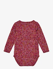 Müsli by Green Cotton - Petit blossom l/s body - madalaimad hinnad - fig/boysenberry/berry red - 1