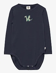 Müsli by Green Cotton - Dragon print l/s body - lowest prices - night blue - 0