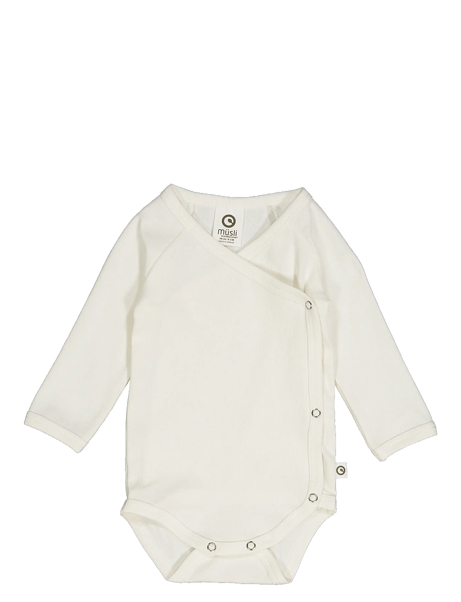 Müsli by Green Cotton - Rib l/s body - shop efter alder - balsam cream - 1