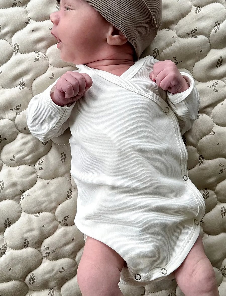 Müsli by Green Cotton - Rib l/s body - shop efter alder - balsam cream - 3